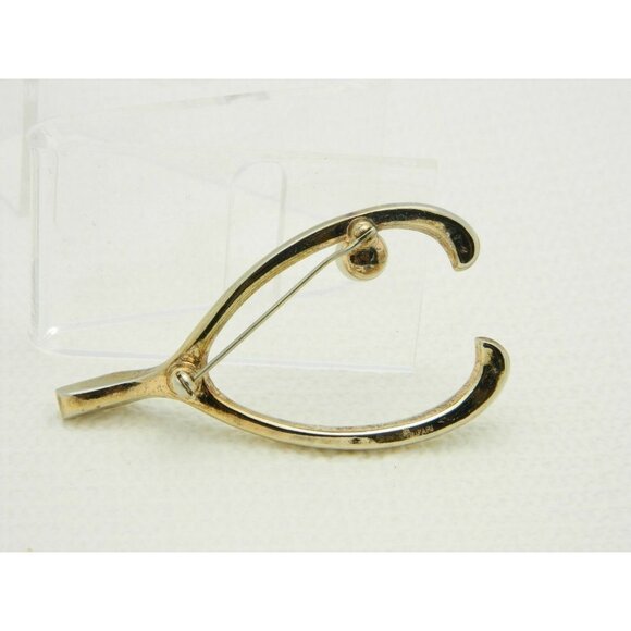 1950's CROWN TRIFARI Clear Rhinestone Faux Pearl - Picture 4 of 6